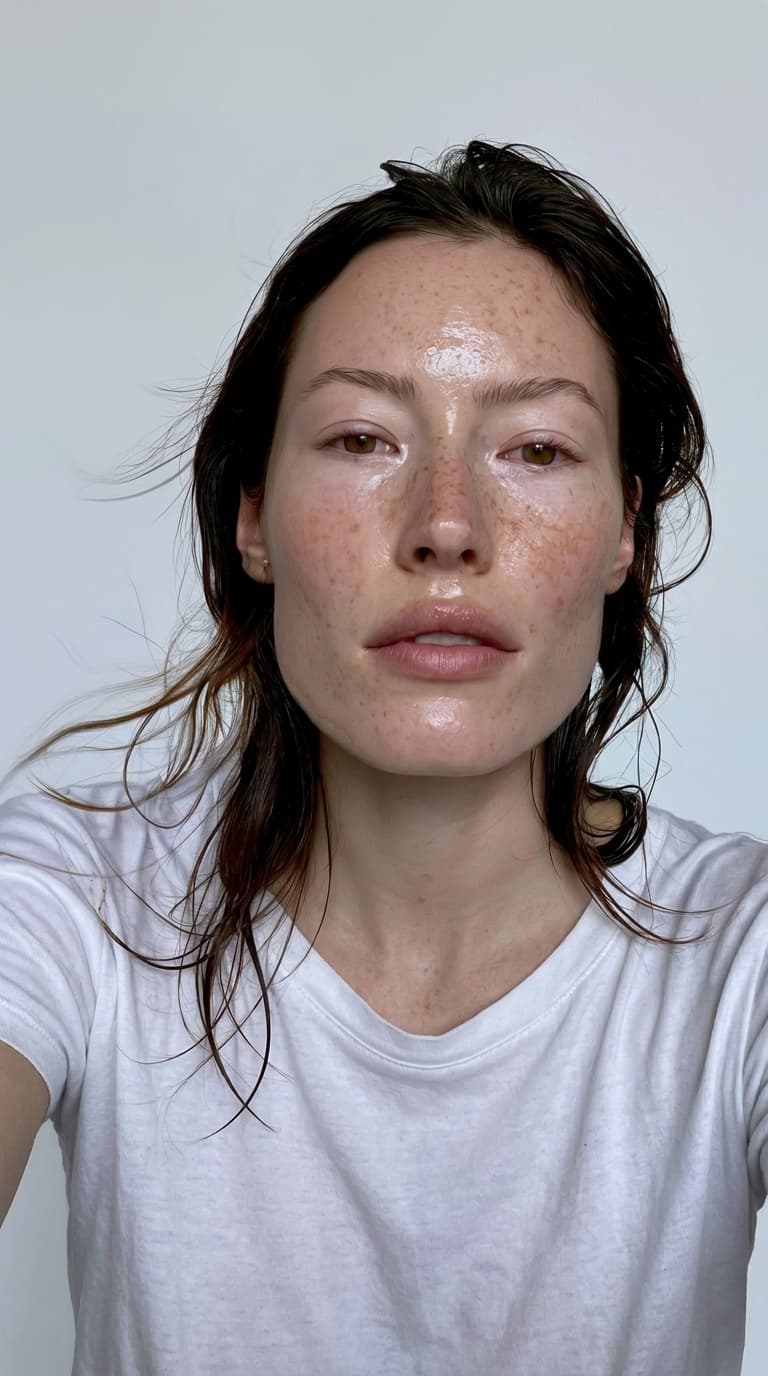 Eternal model — clinical skin portrait